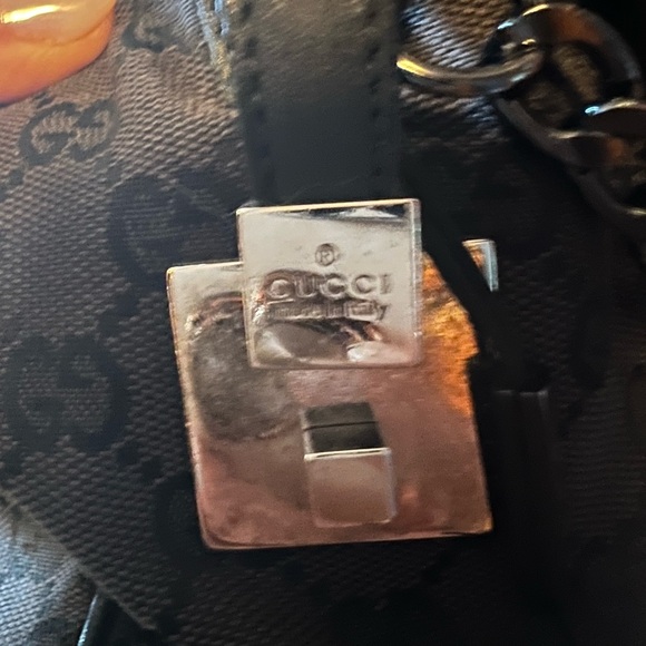 Brown & Black Bag 100% AUTHENTIC GUCCI Original $900 SALE Vintage Condition! - Picture 9 of 14